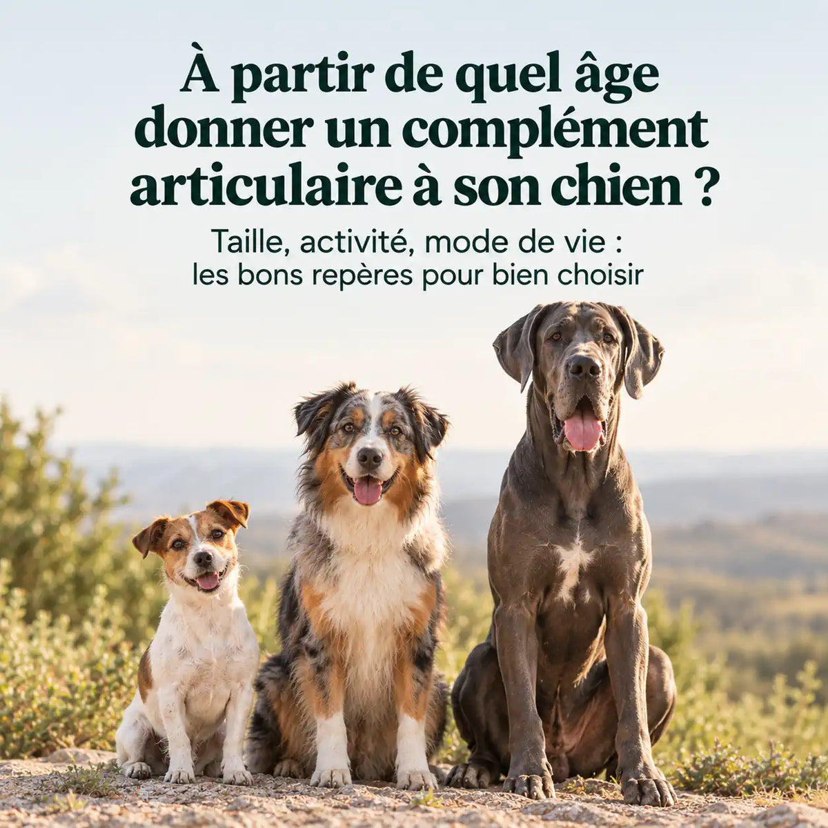 À quel âge donner un complément articulaire à son chien
