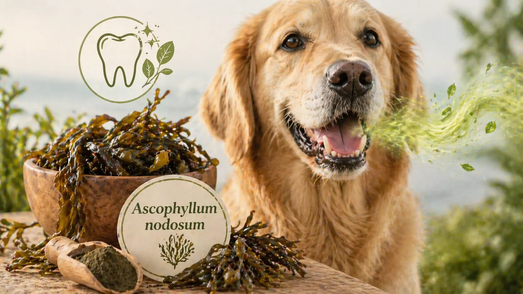 Ascophyllum Nodosum : l'algue miracle contre le tartre dentaire du chien Image