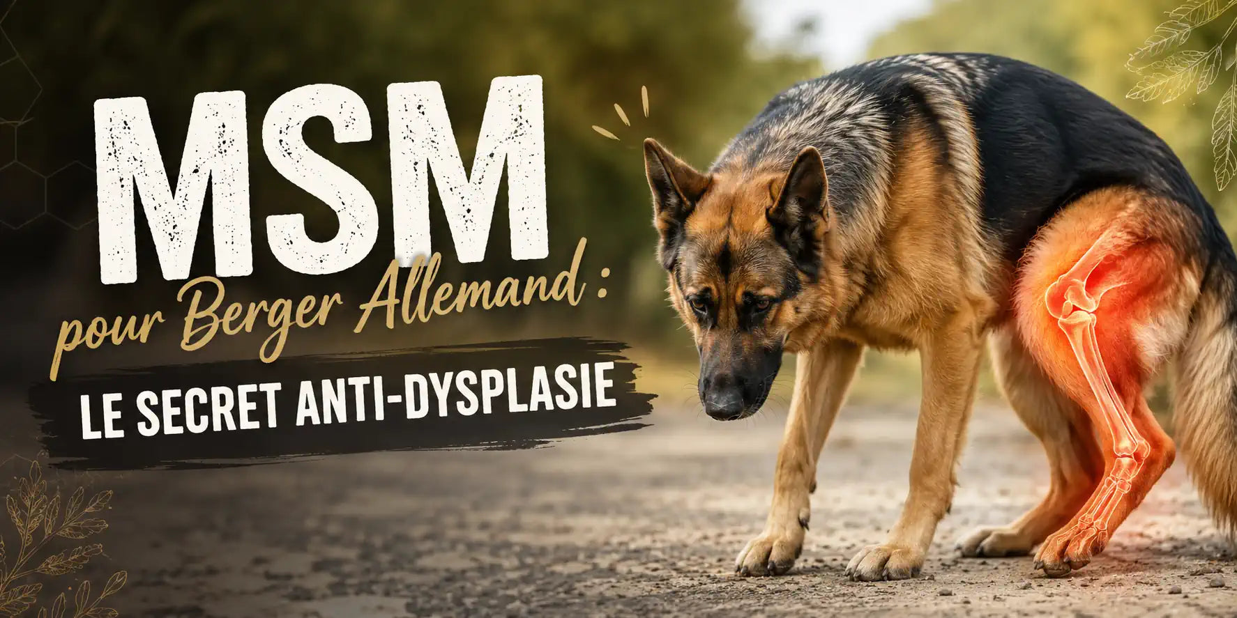 MSM pour Berger Allemand : Le Secret Anti-Dysplasie des Éleveurs Pro Image