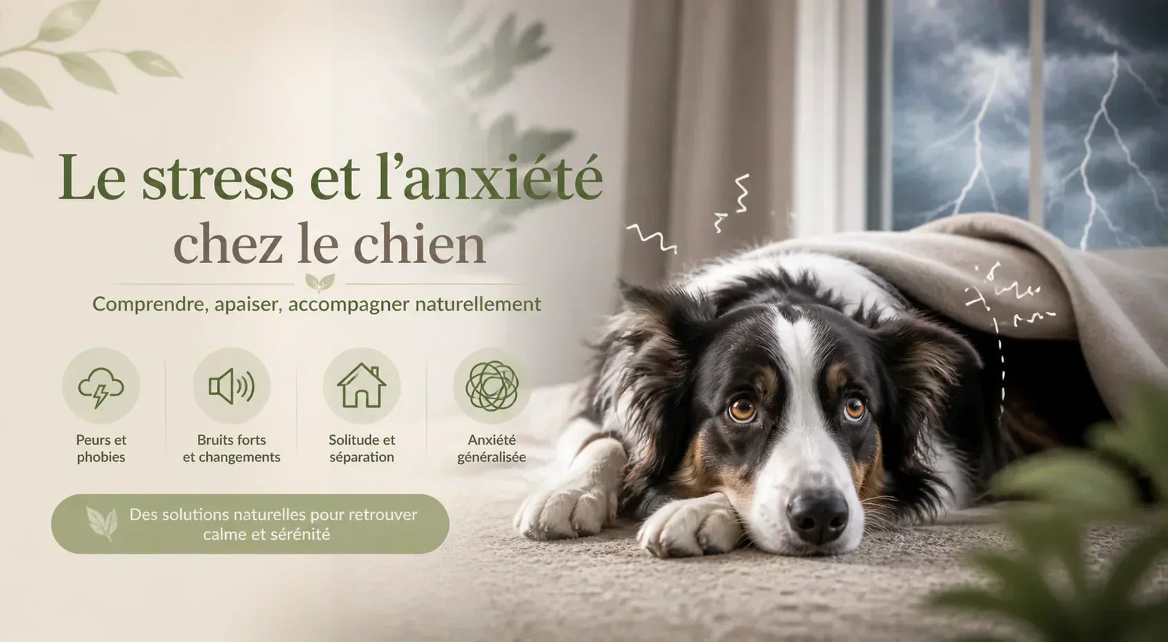 Mon chien est anxieux : comment reconnaître les signes et apaiser son stress Image