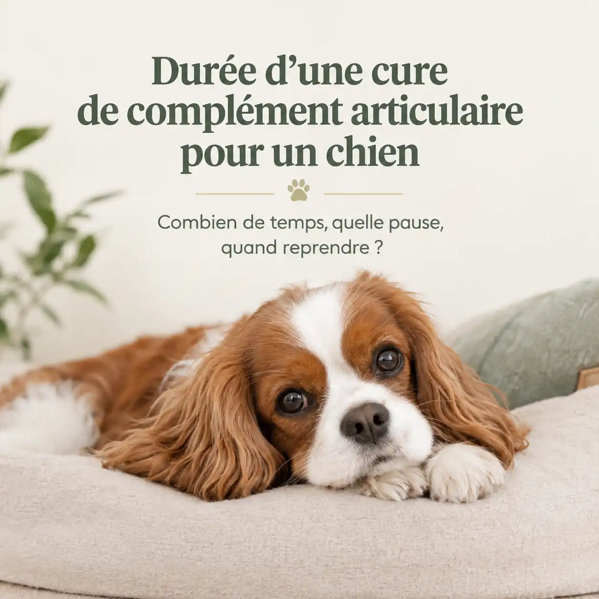 Durée d'une cure de complément articulaire pour chien