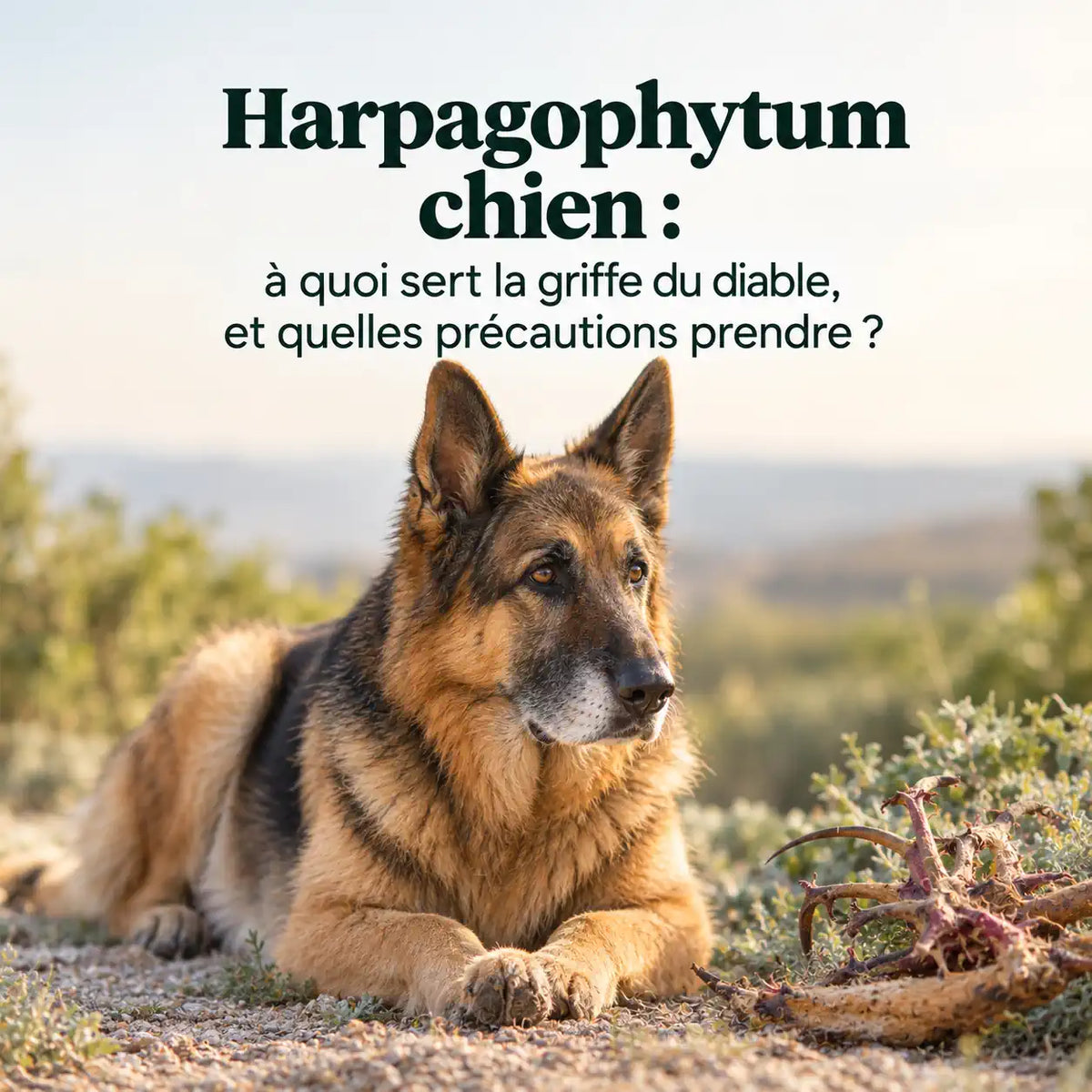 Harpagophytum (griffe du diable) pour chien : usages et précautions