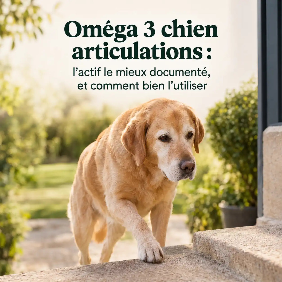 Oméga-3 pour les articulations du chien