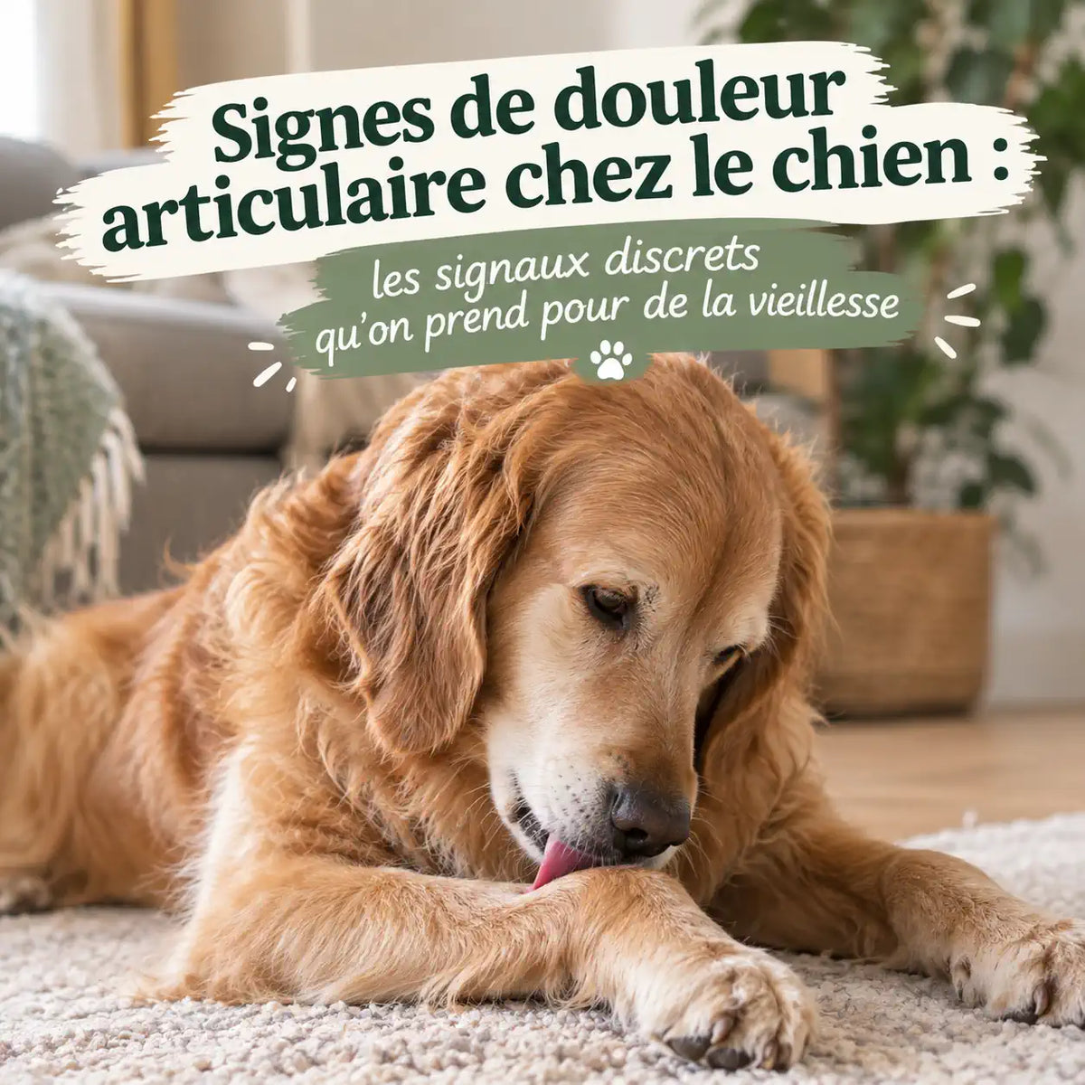Signes de douleur articulaire chez le chien : les signaux discrets qu'on prend pour de la vieillesse Image