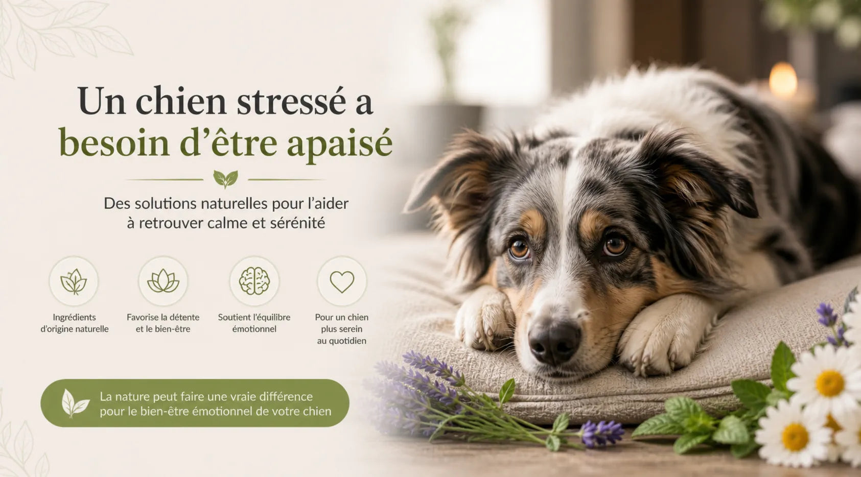 5 Solutions naturelles pour apaiser durablement le stress de votre chien Image