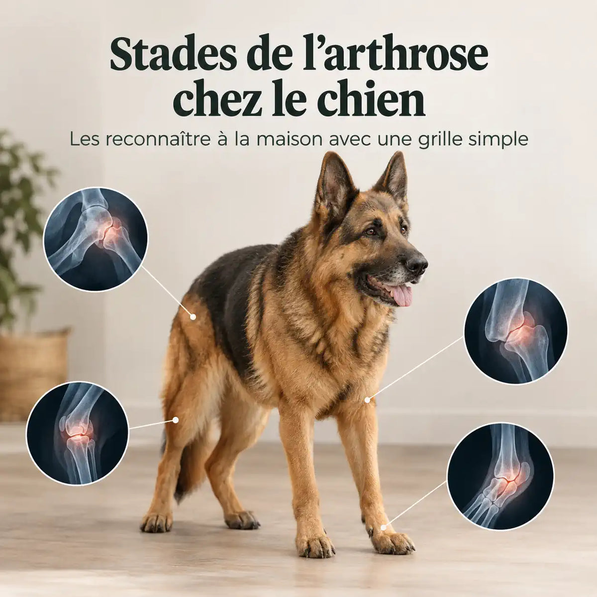 Stades de l'arthrose chez le chien