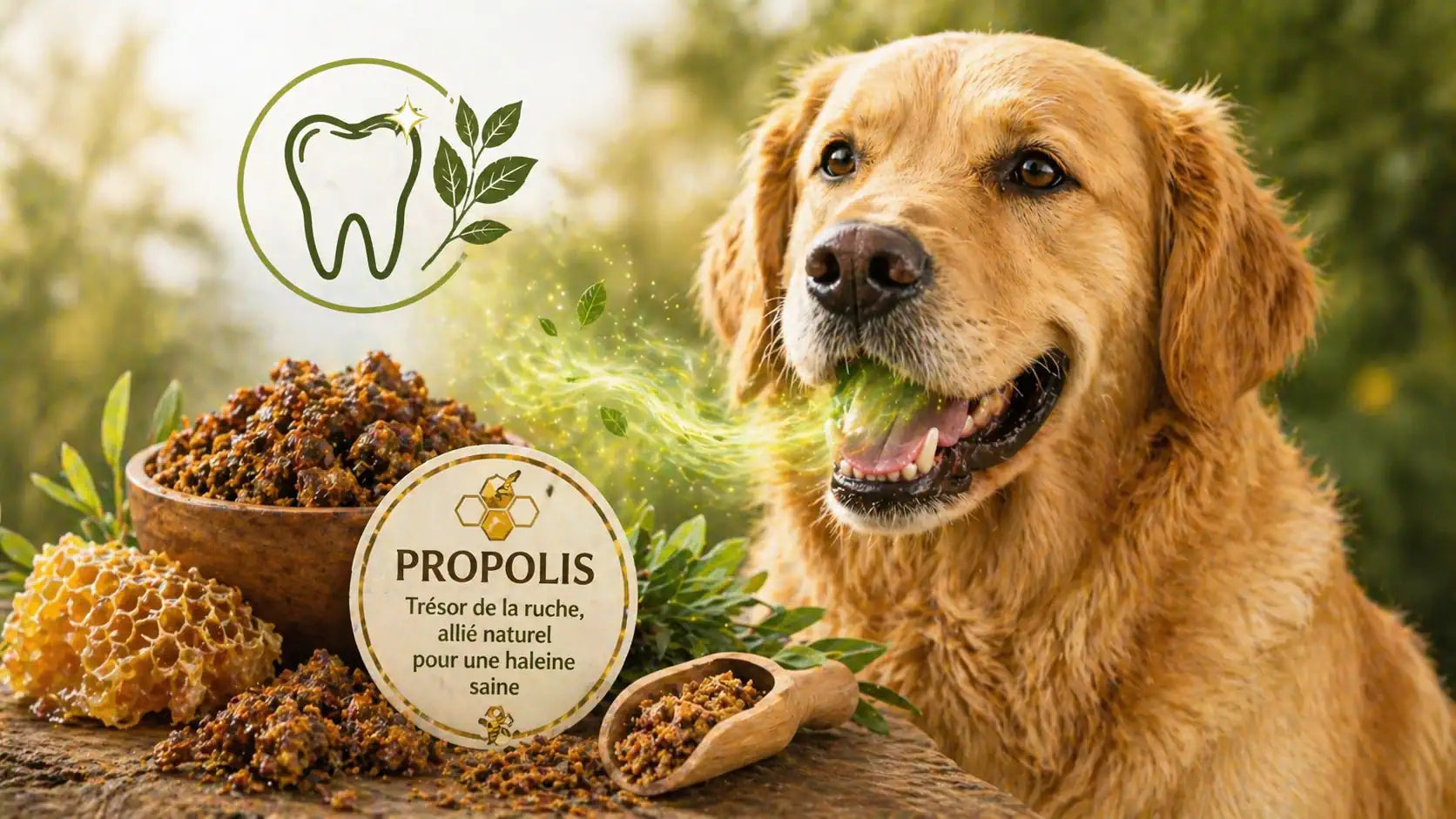 La Propolis pour chien : un bouclier naturel pour des gencives saines Image